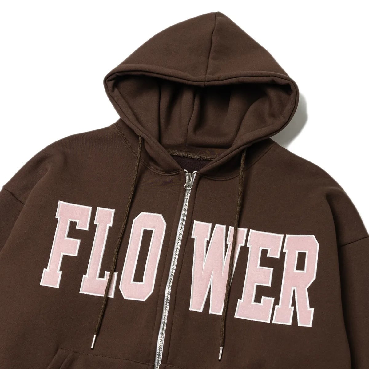 ★ILLIT ウォンヒ 着用！【HAVISM】FLOWER ZIP UP HOOD(BROWN)