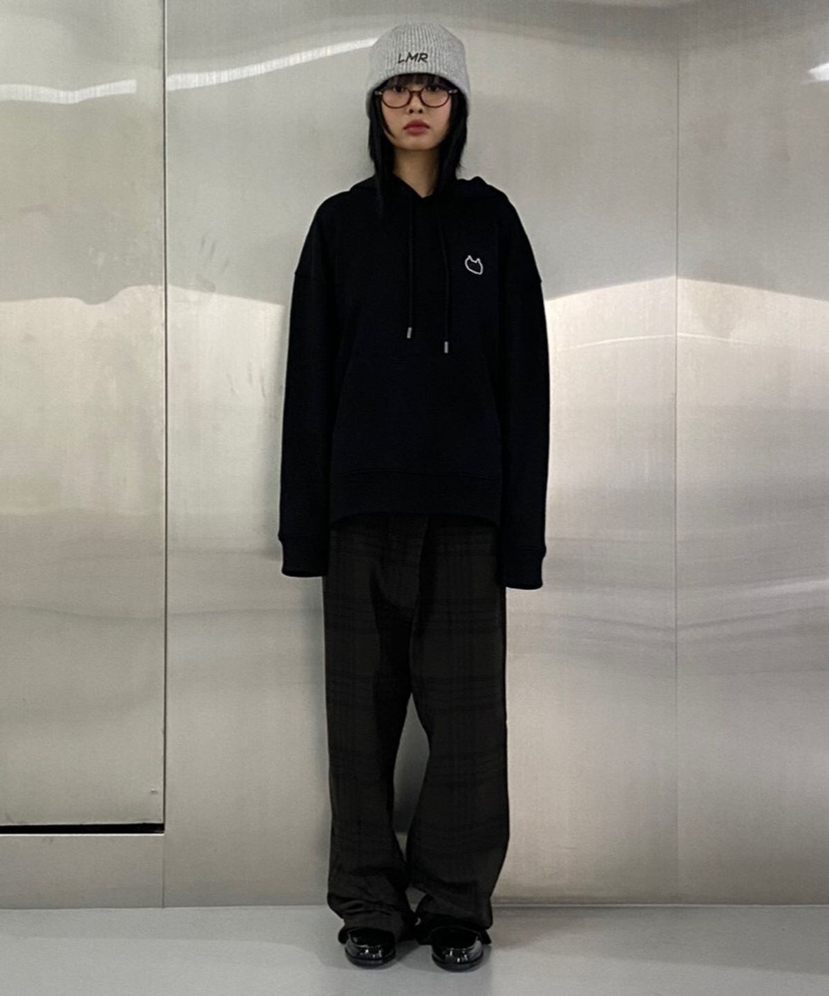 11/13までセール！！★SEVENTEEN ミンギュ 着用！！【LMR】SILICONE WAPPEN BIG LOGO HOOD