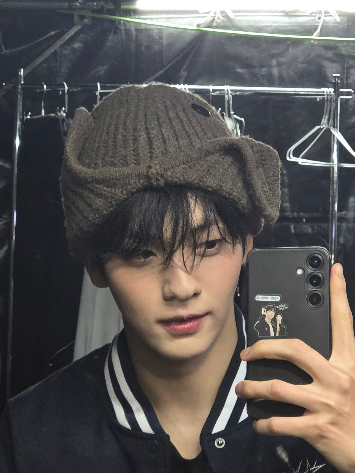 ★TXT スビン 着用！！【OAFISH】TWO-WAY EARFLAP BEANIE, BROWN