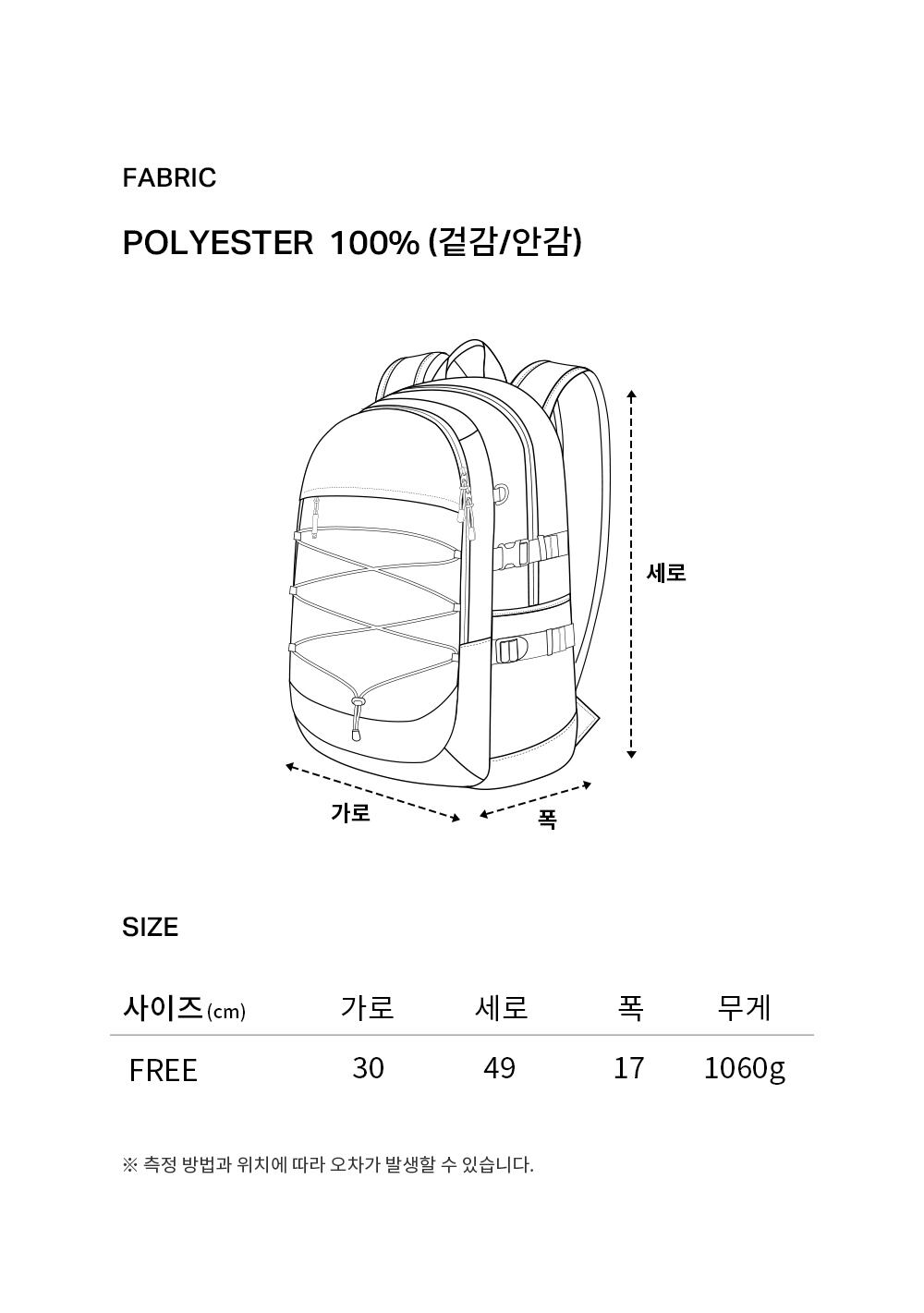 特典対象外商品！★TXT スビン 着用！【COVERNAT】New Authentic Backpack 31L Black