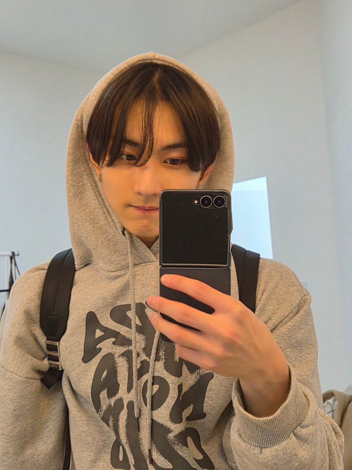 再入庫！★ENHYPEN ジョンウォン 着用！！【NP STUDIO】Super Nova Club Logo Oversized Fit Hoodie 6 COLOR