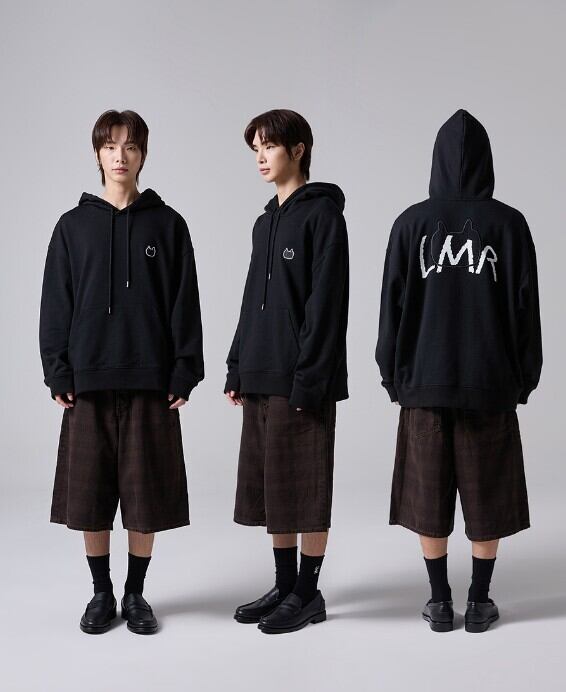 11/13までセール！！★SEVENTEEN ミンギュ 着用！！【LMR】SILICONE WAPPEN BIG LOGO HOOD