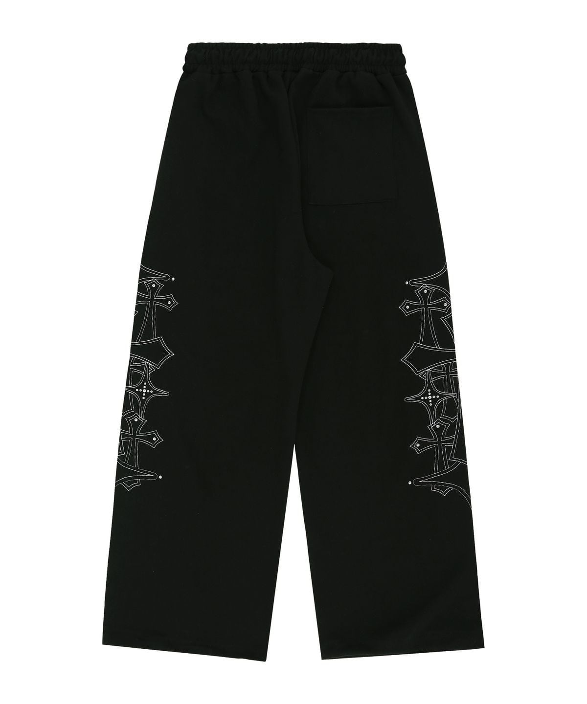 ★TWICE ミナ 着用！！【EASYNOEASY】Stud Needle Work Sweat Pants-Black