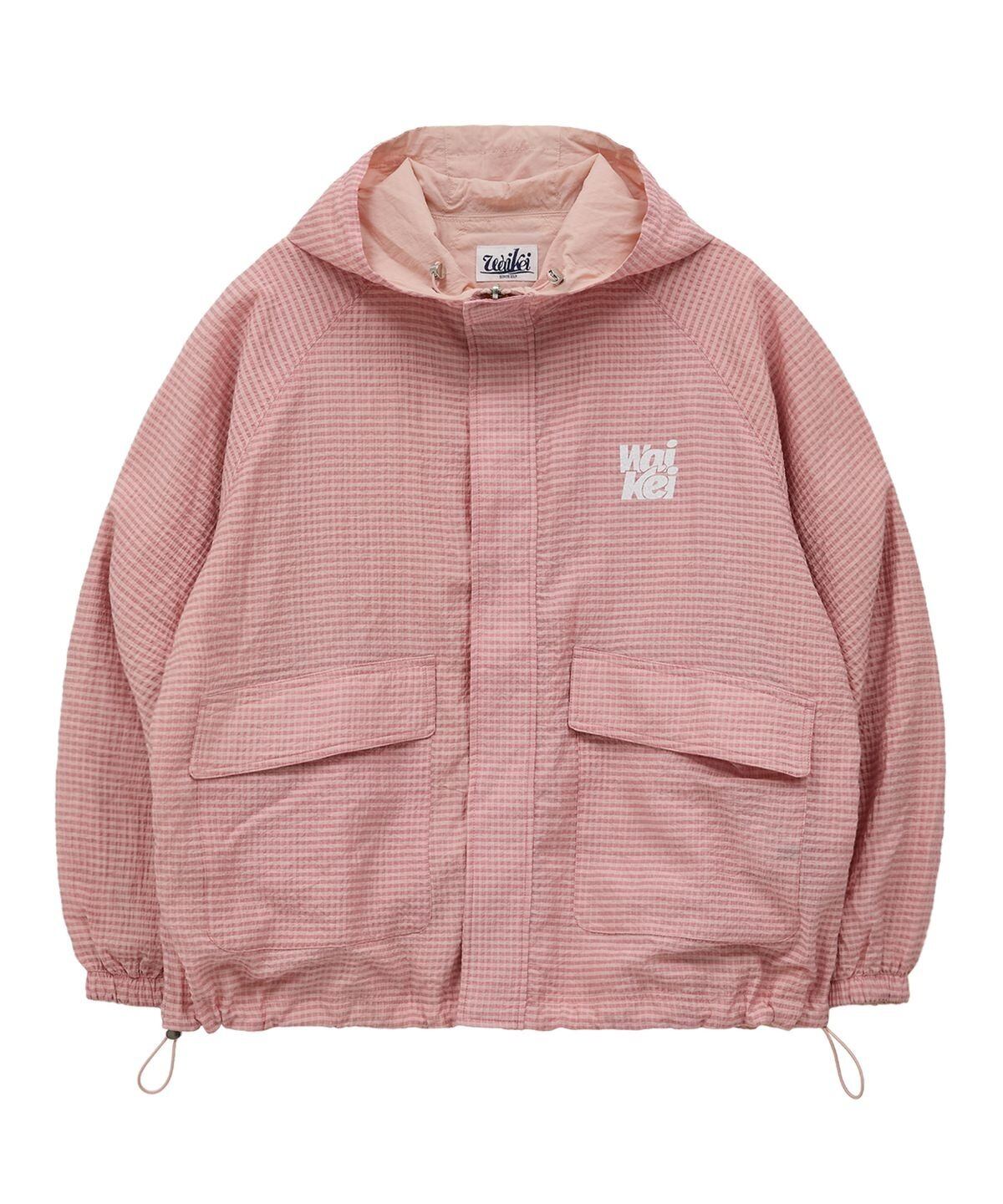 ★QWER チョダン & ヒナ & マジェンタ & シヨン 着用！！【WAIKEI】reversible check windbreaker