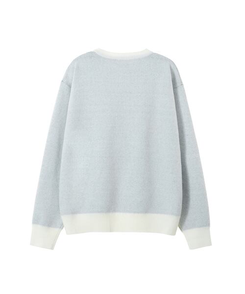 11/13までセール！★ZEROBASEONE ジウン 着用！！【LMR】CAT CHARACTER LETTERING JACQUARD KNIT PULLOVER