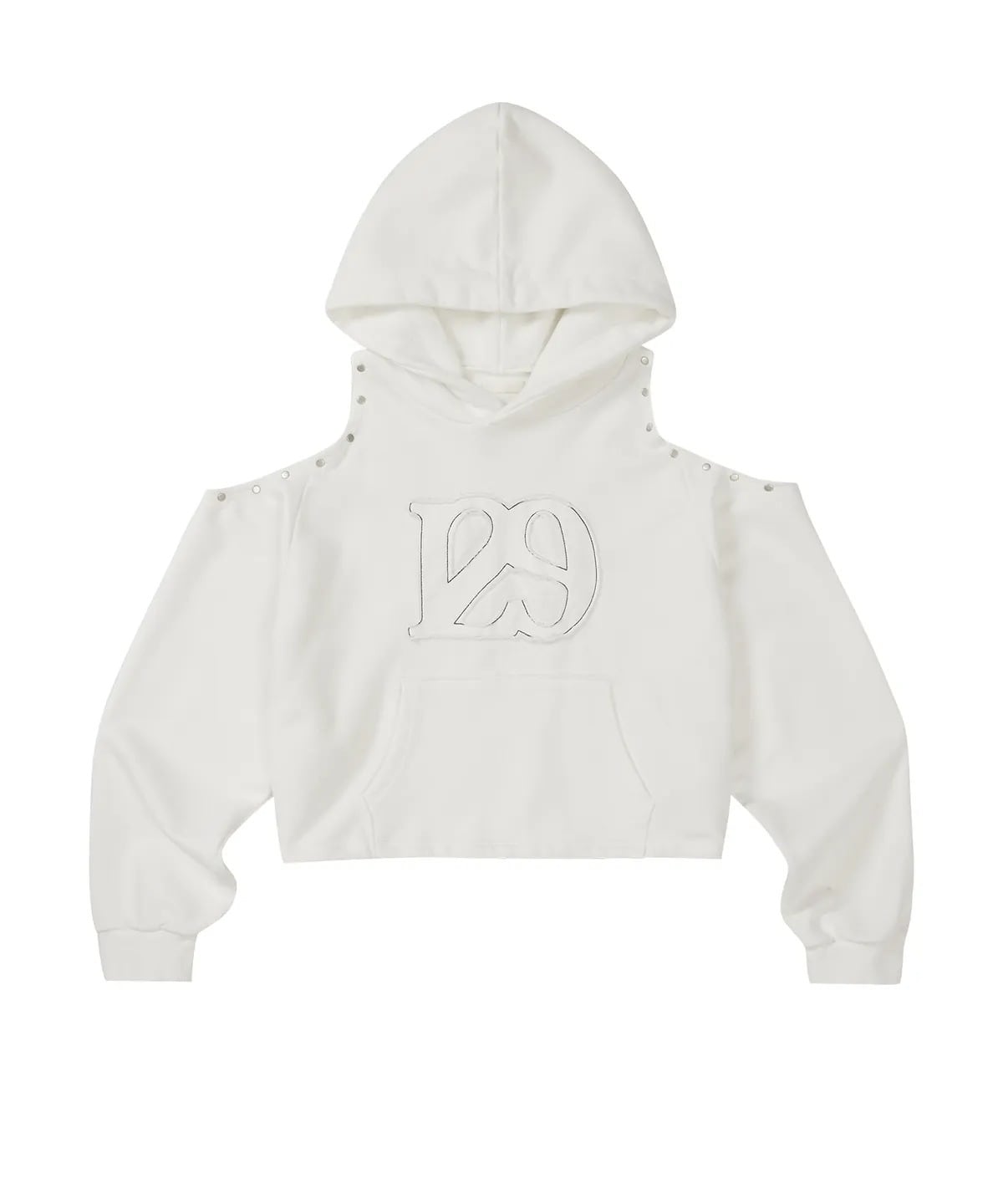 ★ILLIT ミンジュ 着用！！【ILLIGO】129 CUTOUT OVERFIT HOODIE - 4COLOR