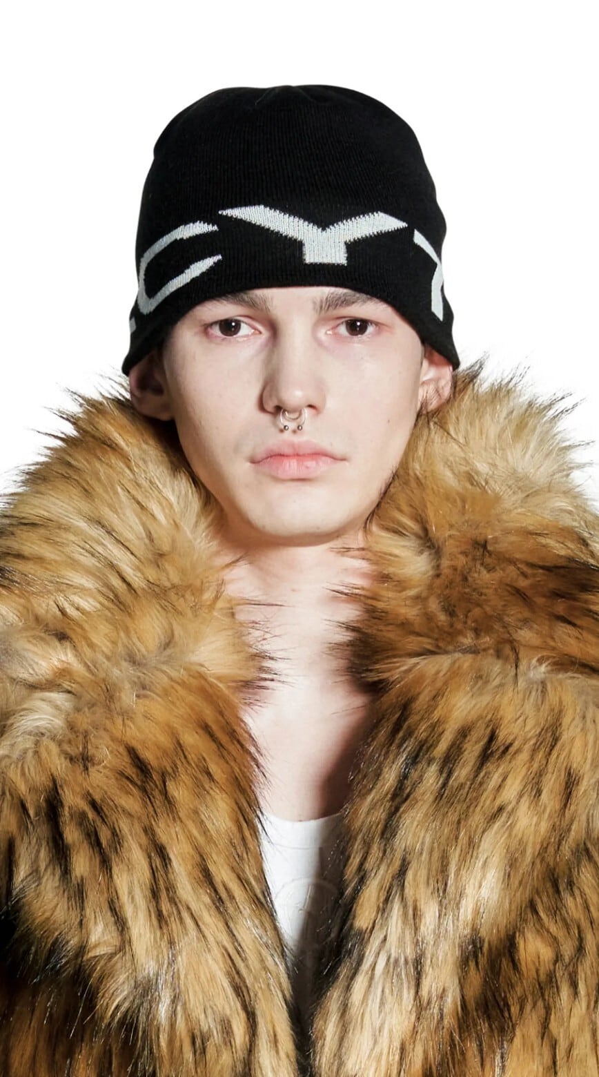 ★RIIZE ショウタロウ 着用！！【LECYTO】LOGO JACQUARD BEANIE_[BLACK]
