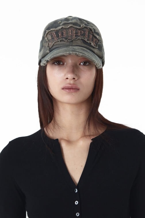 ★カリナ＆ウィンター＆ウォニョン＆ユンジン 着用！！【2000ARCHIVES】ANGELIC CAMO BALL CAP