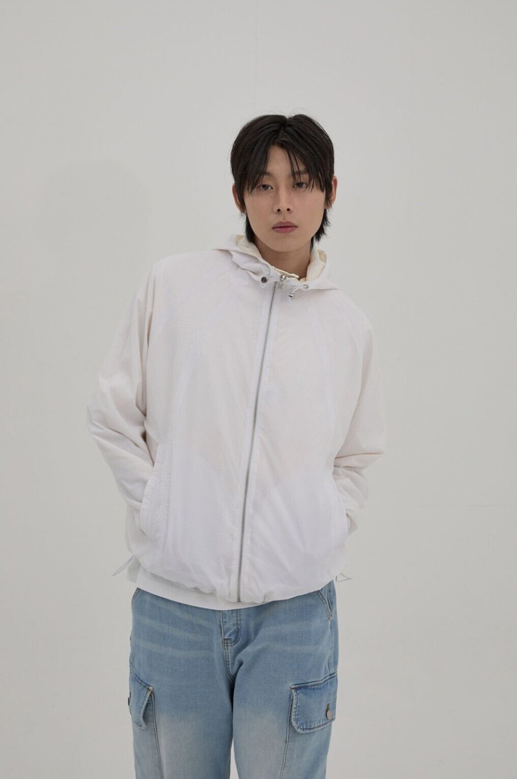 ★QWER チョダン & ヒナ & マジェンタ & シヨン 着用！！【WAIKEI】reversible check windbreaker