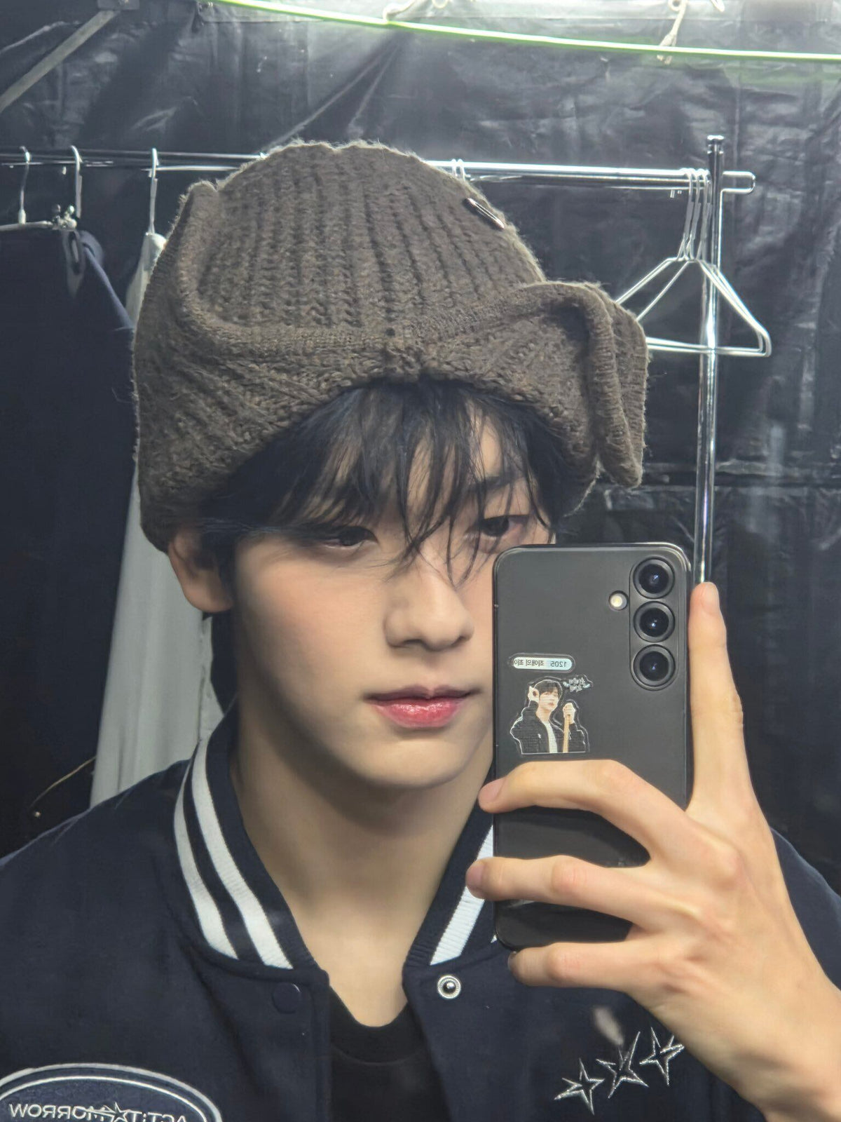 ★TXT スビン 着用！！【OAFISH】TWO-WAY EARFLAP BEANIE, BROWN