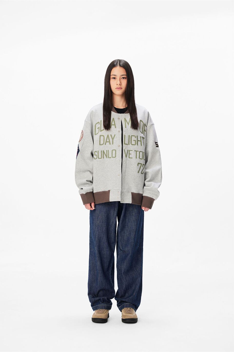 ★RIIZE ソンチャン 着用！！【SUNLOVE】Champion Jacket Heather Grey